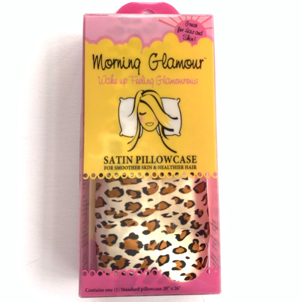 Morning Glamour Leopard Satin Pillowcase